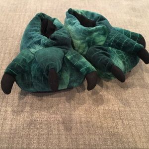 Carters Toddler Dinosaur Slippers Size 8-9 EUC